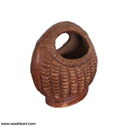 Wooden Look Small Flower Basket
