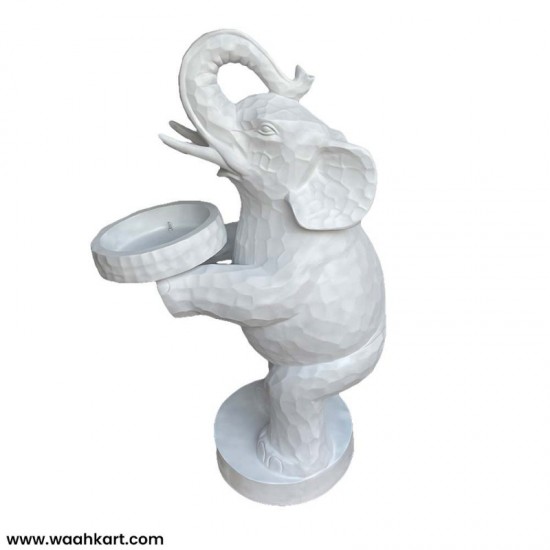 Effortless Elephant Statue With Tray