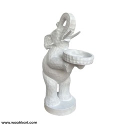 Effortless Elephant Statue With Tray