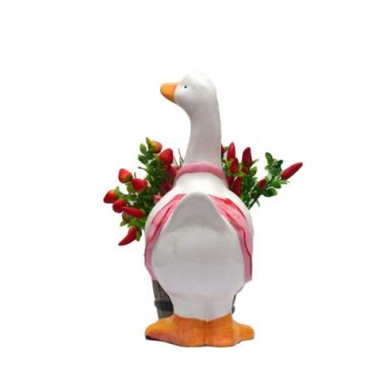 Baby Duck Holding Planter