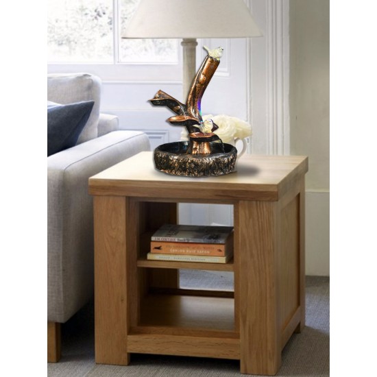 Waterfalls From Diya Attached With Stem