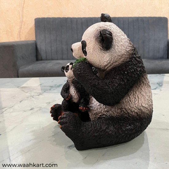 Adorable Panda With Its Cub