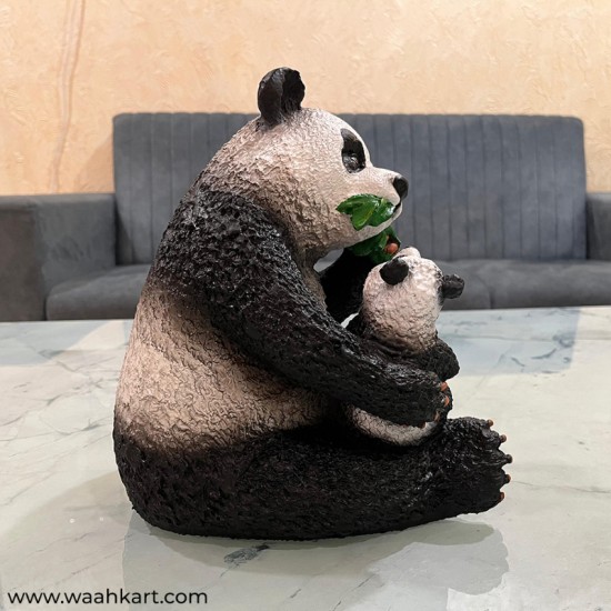 Adorable Panda With Its Cub