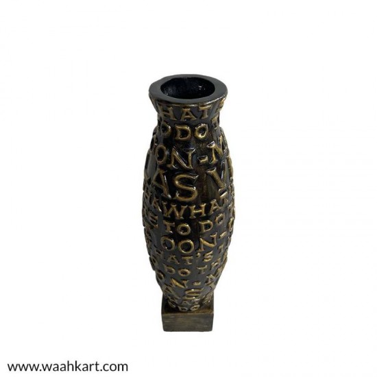 Alphabet Embossed Vase