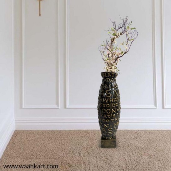 Alphabet Embossed Vase