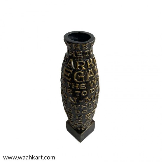 Alphabet Embossed Vase