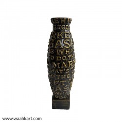 Alphabet Embossed Vase