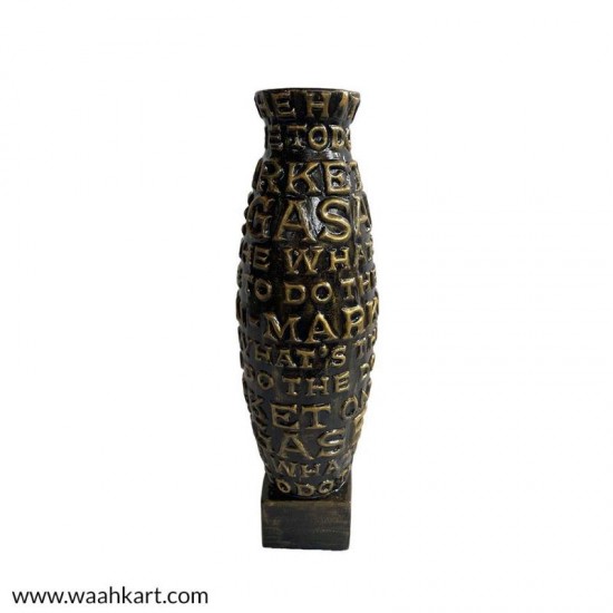 Alphabet Embossed Vase