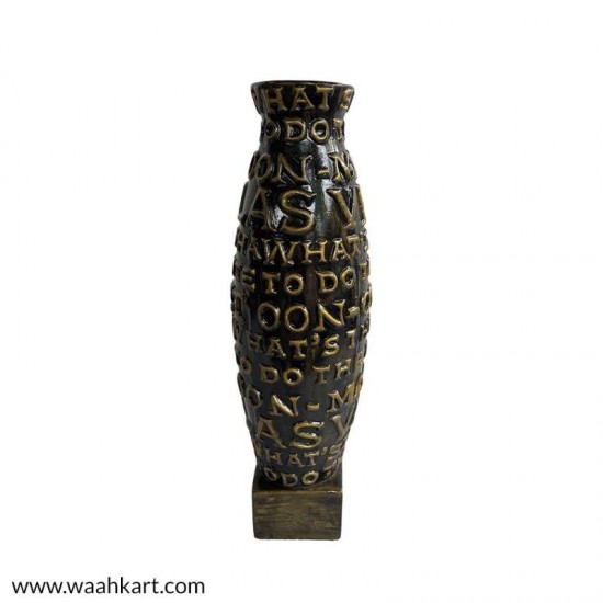 Alphabet Embossed Vase