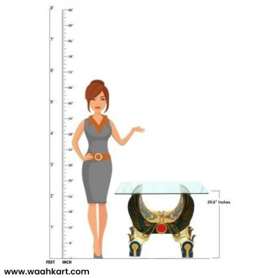 Attractive Egyptian Look Center Table (Without Glass)