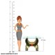 Attractive Egyptian Look Center Table (Without Glass)
