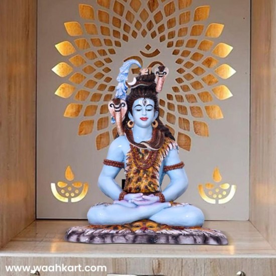 Beautiful Real Colour Shankar Ji Statue