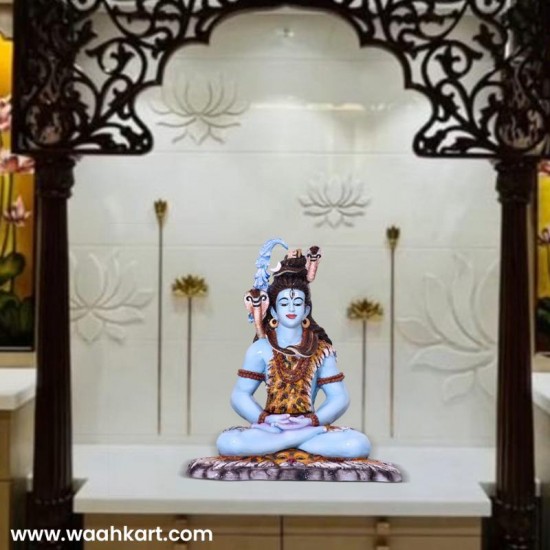 Beautiful Real Colour Shankar Ji Statue