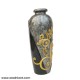 Beautiful Textured Vase - Silver And Black