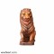 Brass Color Lion Statue