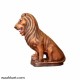 Brass Color Lion Statue