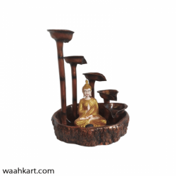Circular Step Diya Fountain With Buddha Statue