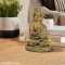 Great Buddha Showpiece In Golden Metallic Look