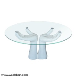 Center Table On Palms (Without Glass)
