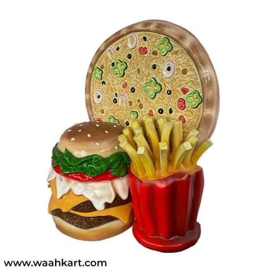 Combo Statue Of Pizza, Burger and French Fries
