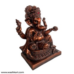 Copper Finished Lord Ganesha Statue