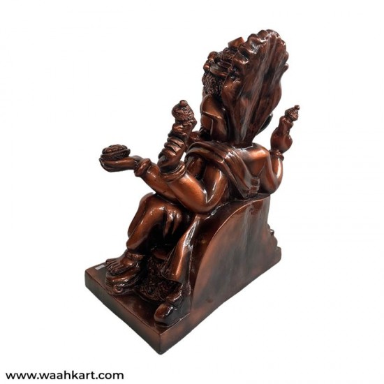 Copper Finished Lord Ganesha Statue