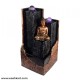 Copper Shade Buddha Fountain With Ball Light