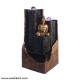 Copper Shade Buddha Fountain With Ball Light