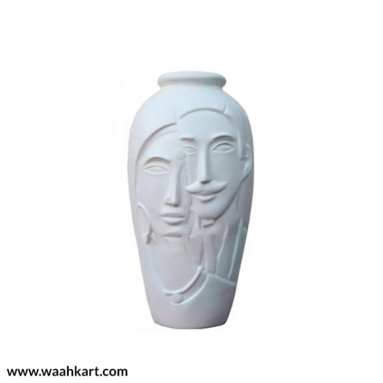 Couple Flower Vase In White Color