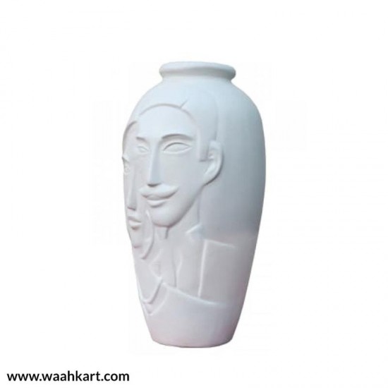 Couple Flower Vase In White Color