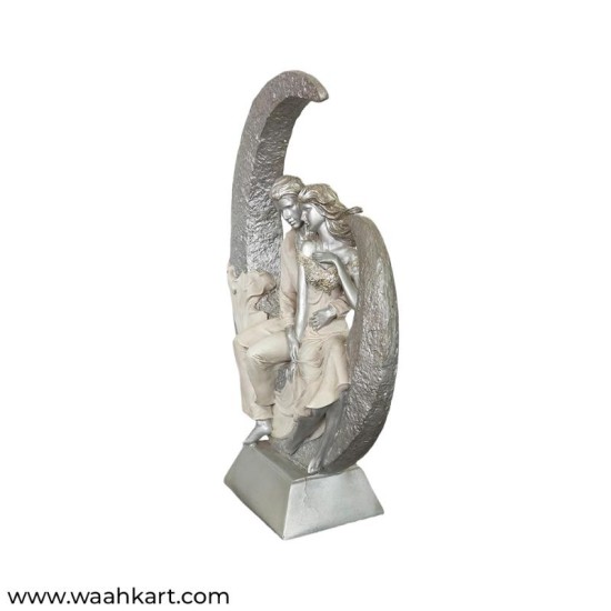 Couple On Moon Showpiece