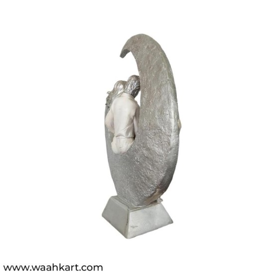 Couple On Moon Showpiece