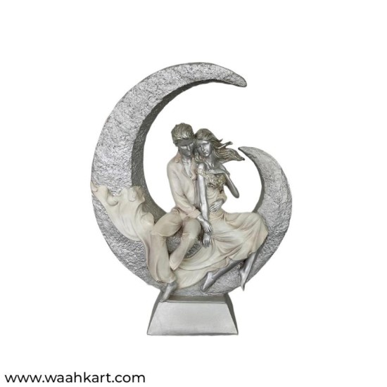 Couple On Moon Showpiece