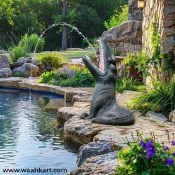 Crocodile Figurine Fountain