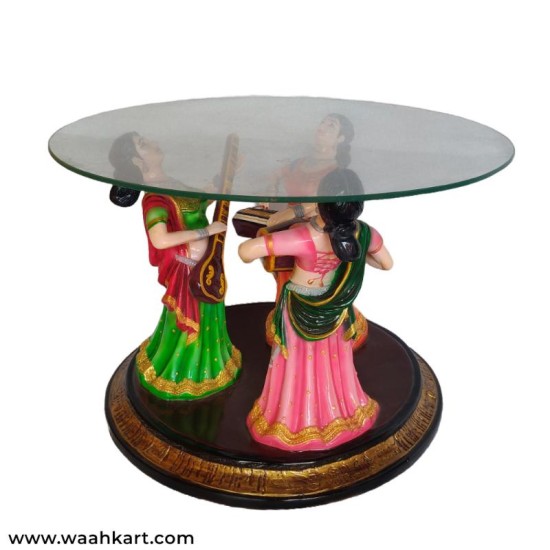 Dancing Ladies Center Table (Without Glass)