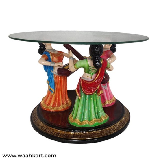 Dancing Ladies Center Table (Without Glass)