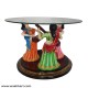 Dancing Ladies Center Table (Without Glass)