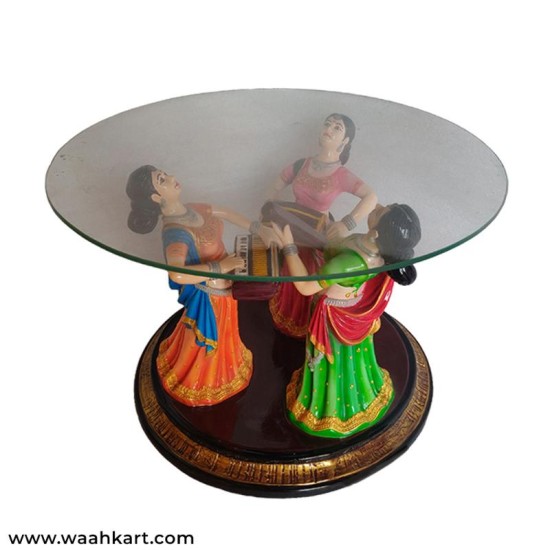 Dancing Ladies Center Table (Without Glass)