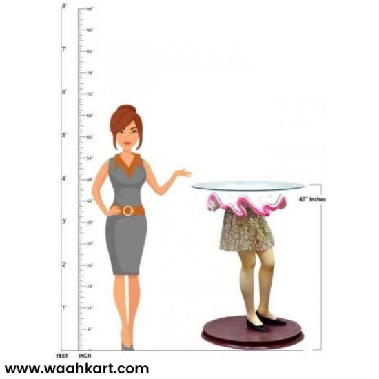 Designer Leg Shape Table (Without Glass)