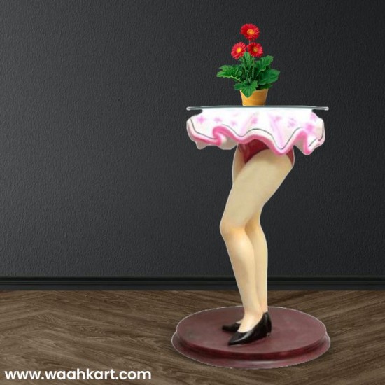 Designer Leg Shape Table (Without Glass)