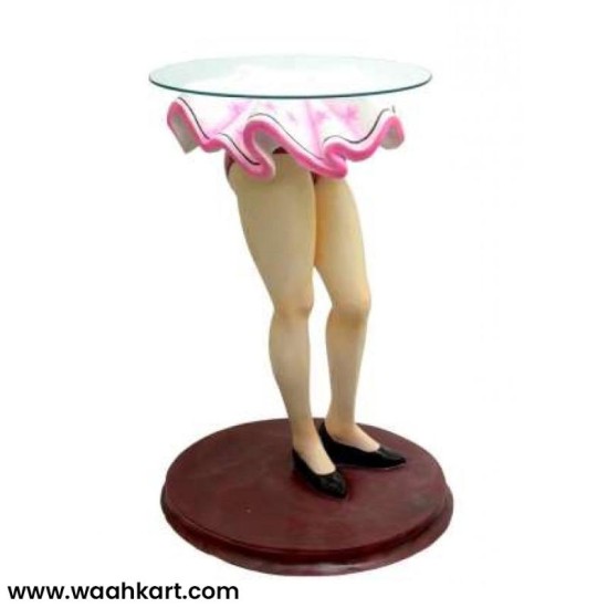 Designer Leg Shape Table (Without Glass)