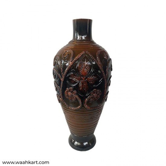 Designer Vase In Brown Shade