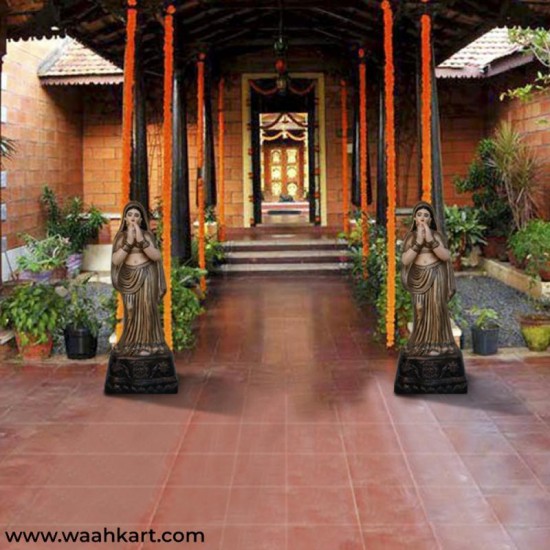 Indian Lady Welcome Statue - Showpiece
