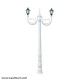 Dual Lamp Post In White Color