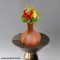 Earthern Look Flower Vase In Brown