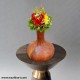 Earthern Look Flower Vase In Brown