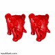 Elephant Pair In Red 
