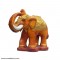 Elephant With Golden Design Showpiece