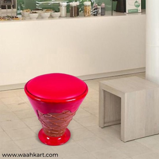 Exclusive Ice Cream Chair/Stool - Red