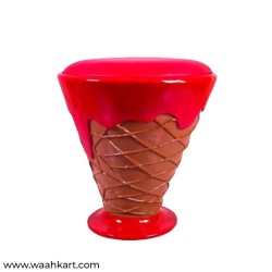 Exclusive Ice Cream Chair/Stool - Red